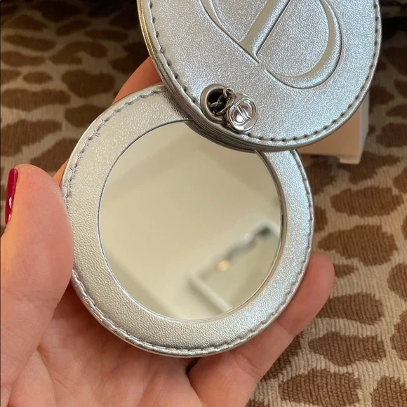 Christian Dior Metallic Silver Keychain Mirror NIB - Picture 6 of 11
